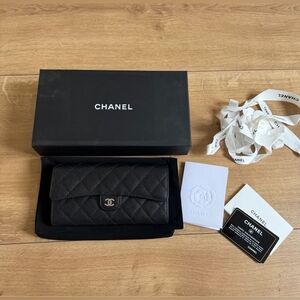 Chanel Caviar Quilted Black Leather Wallet